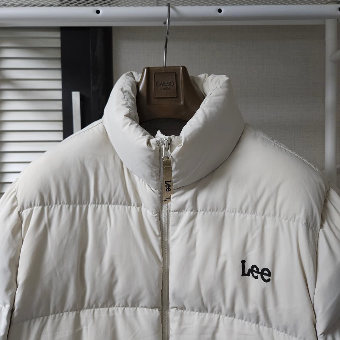 M ) Lee 트위치 로고 남녀공용 다운 숏패딩 상품이미지3