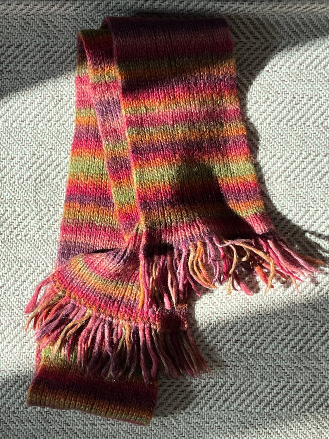 빈티지 스트라이프 목도리 상품이미지1