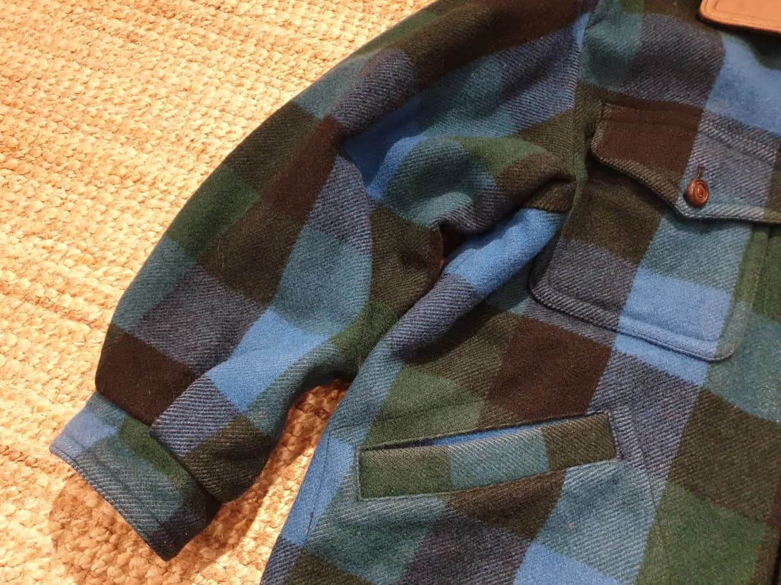 90s jpn 버팔로 체크 울 자켓 상품이미지6