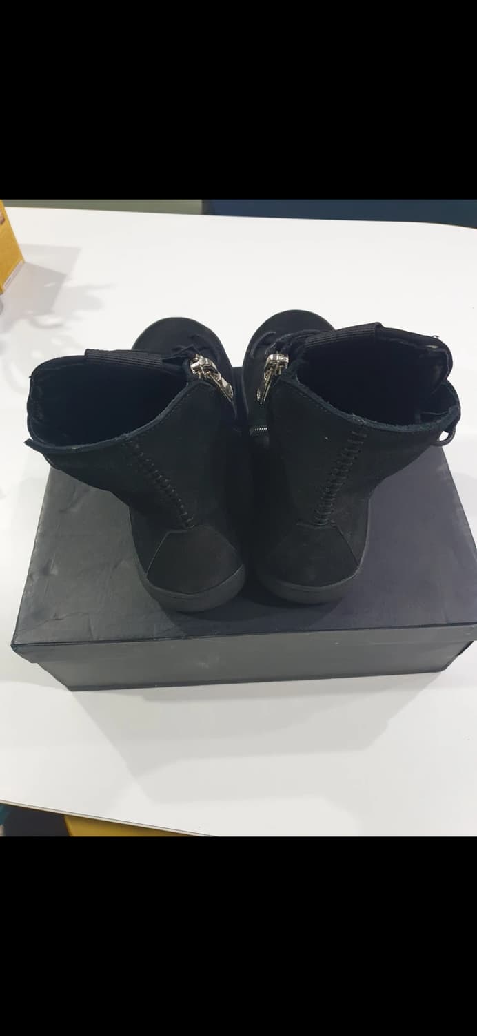 릭오웬스맛 사선 스트링 레더 하이탑 아티잔 39사이즈 상품이미지4