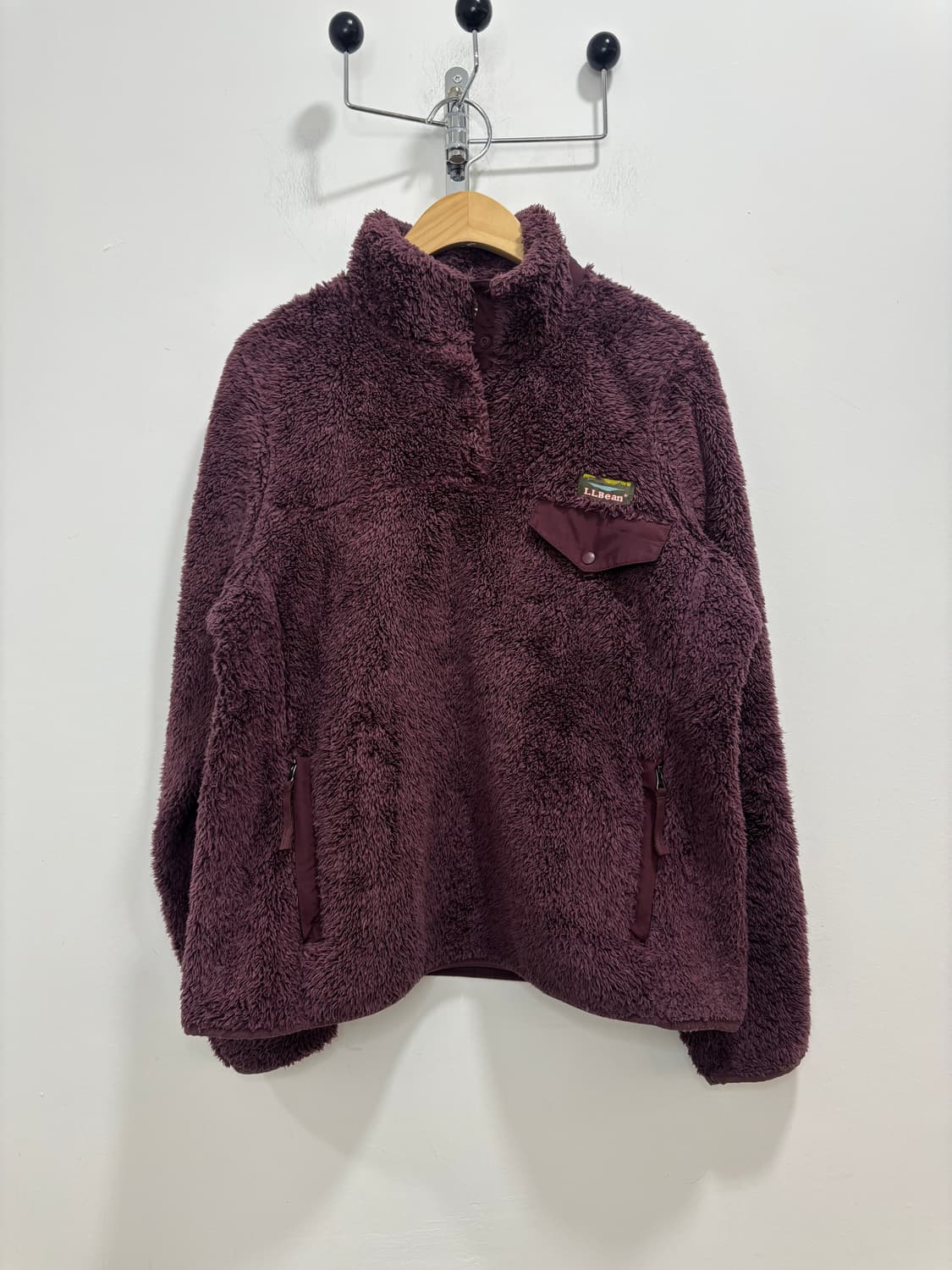 L.L.Bean 엘엘빈 자주색 플리스 풀오버 상품이미지5