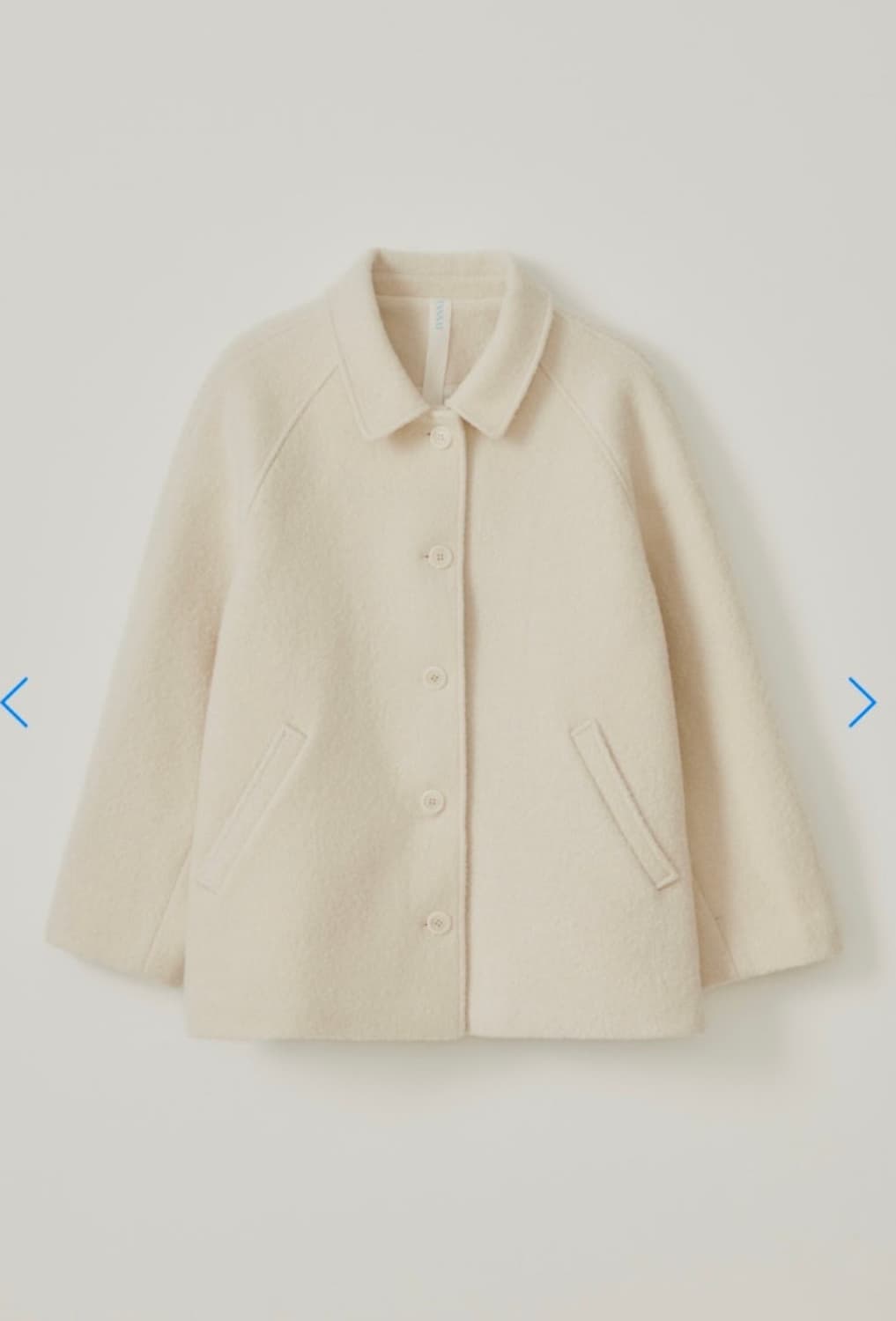 타낫 T/T Eto alpaca wool half coat (cream) 상품이미지2