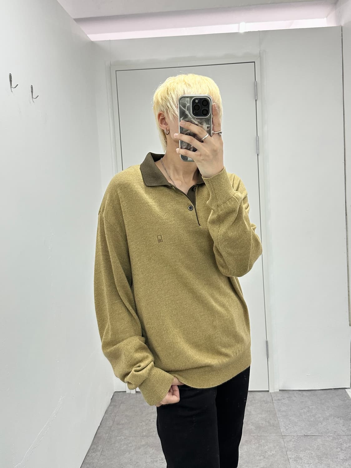 Vintage rogatis collar knit 상품이미지2