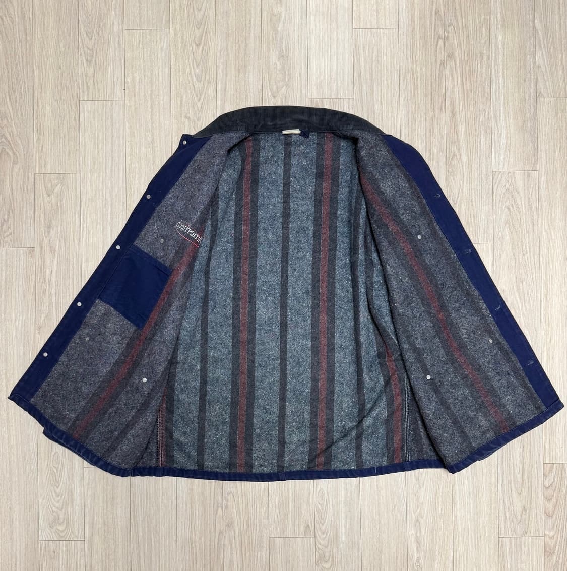 90s Carhartt 칼하트 CB102 Navy 초어 코트 상품이미지4