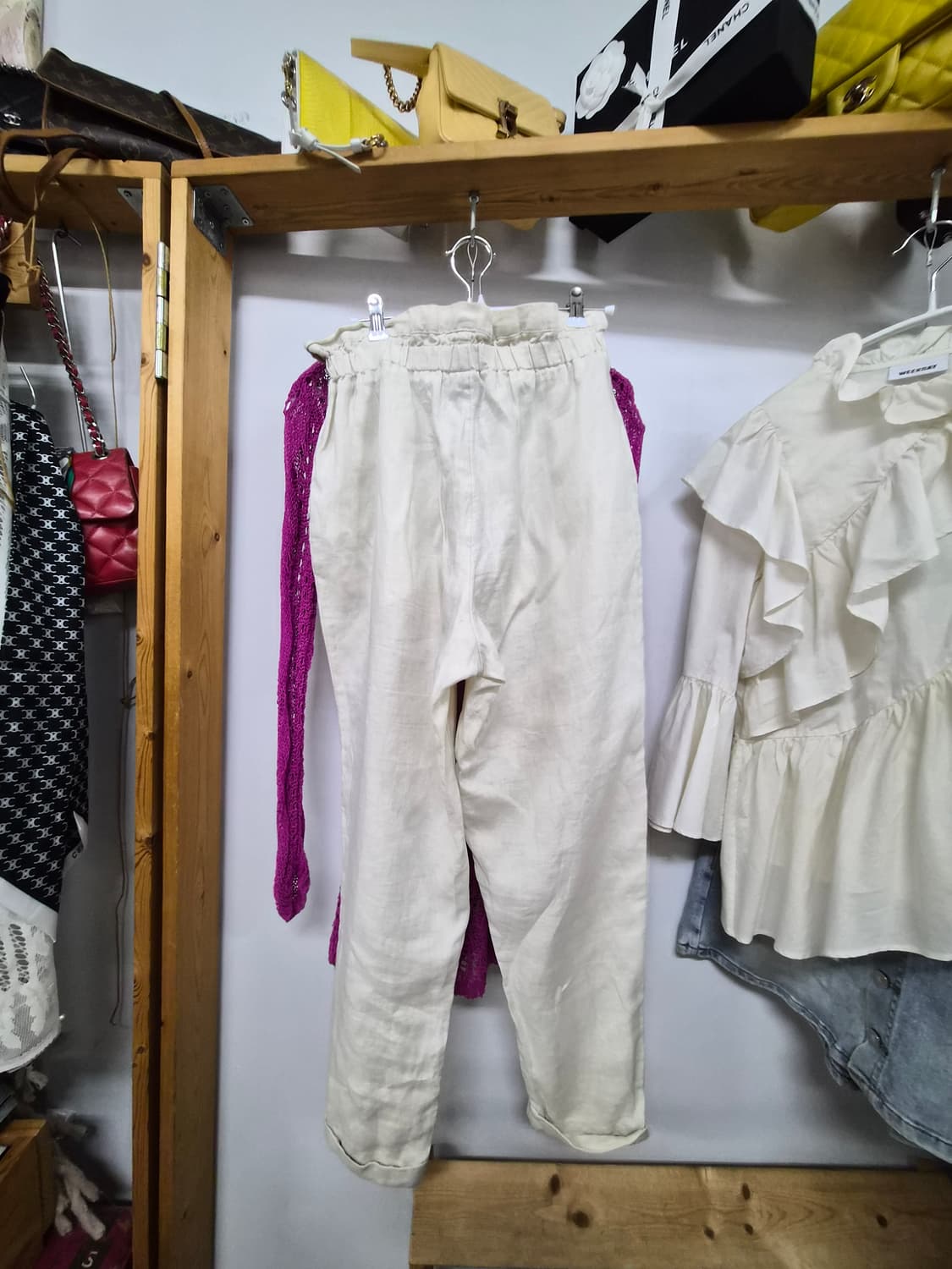 겐조 린넨실크 크로셰 니트. 도나카란 린넨배기팬츠 상품이미지8