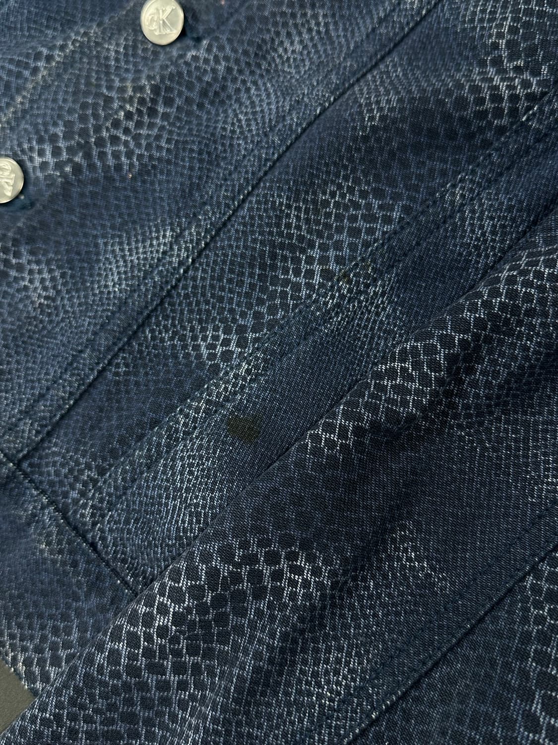 캘빈클라인 우먼 코튼 파이튼 뱀피 트리커 자켓 상품이미지4