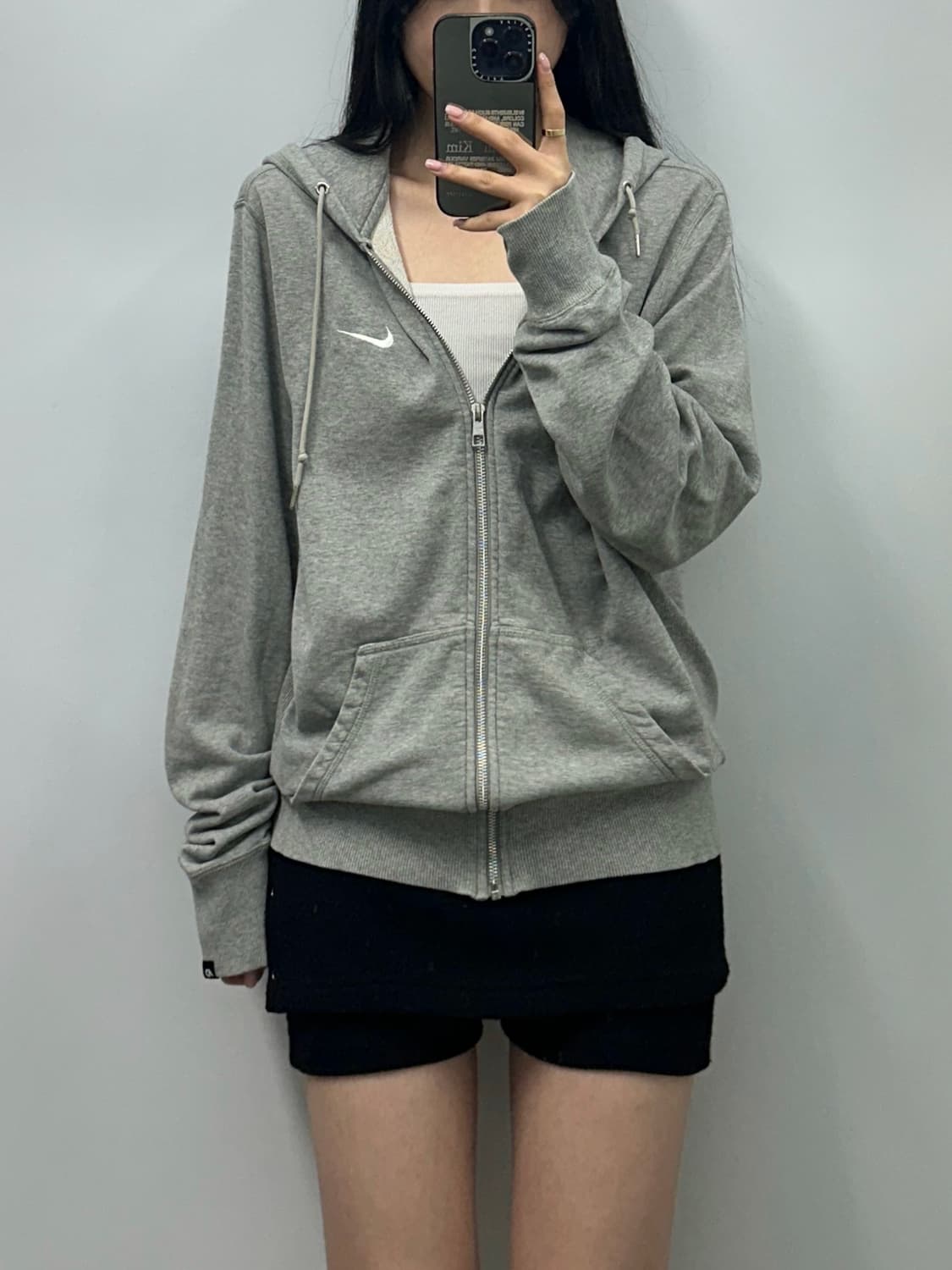 00s 나이키 스우시 그레이 후드집업  상품이미지1