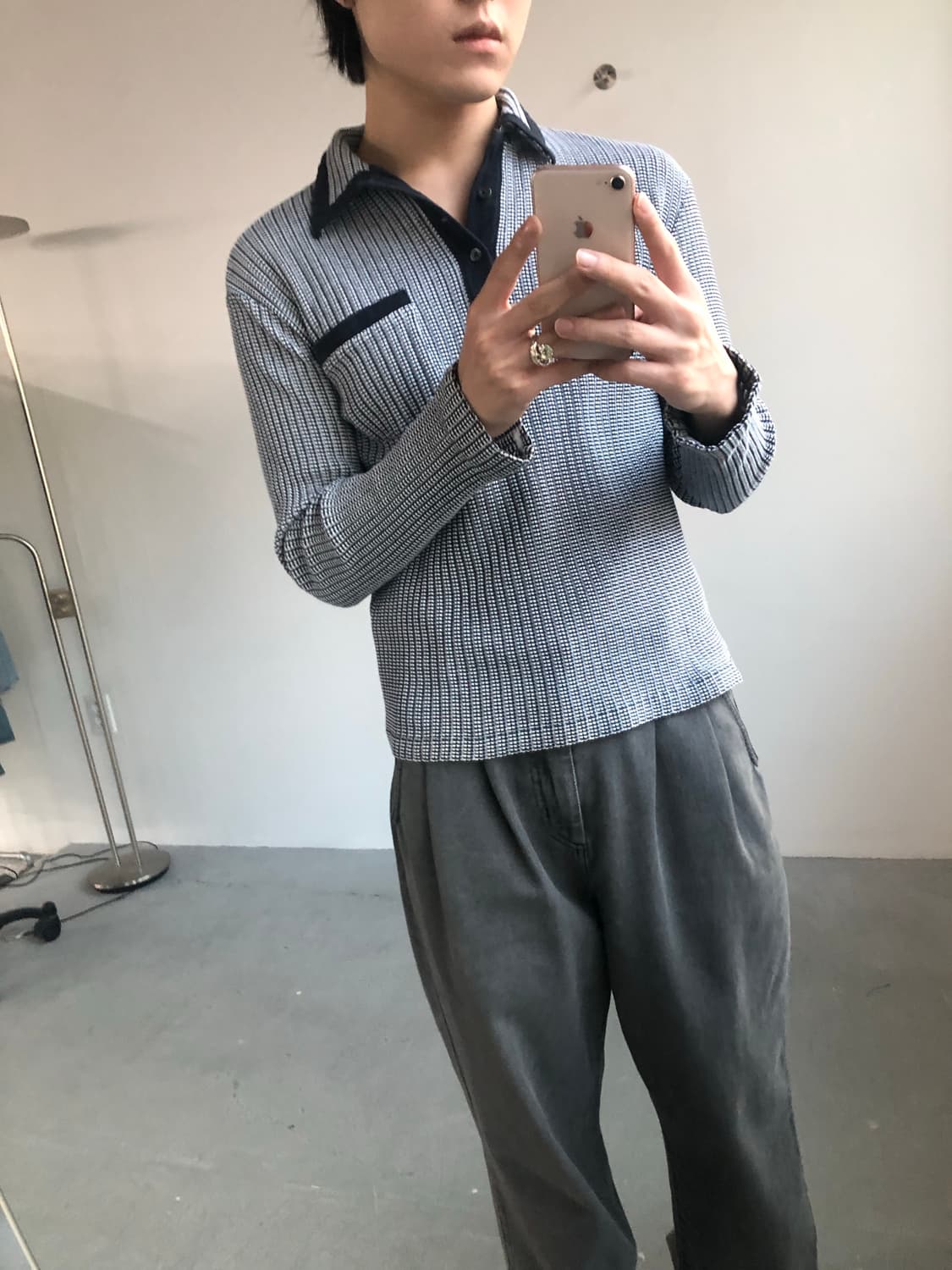 아르마니 꼴레지오니 카라 티셔츠 상품이미지1