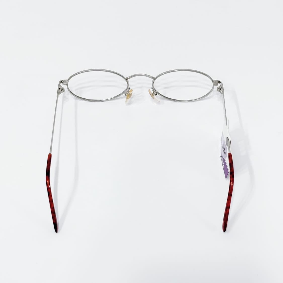 TOP 매트 실버 오벌 메탈 데드스탁 빈티지안경 상품이미지4