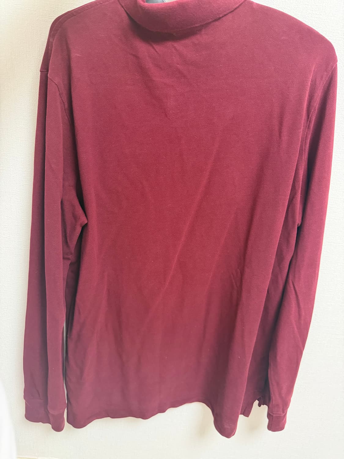 폴로 버건디 카라 롱슬리브 상품이미지2