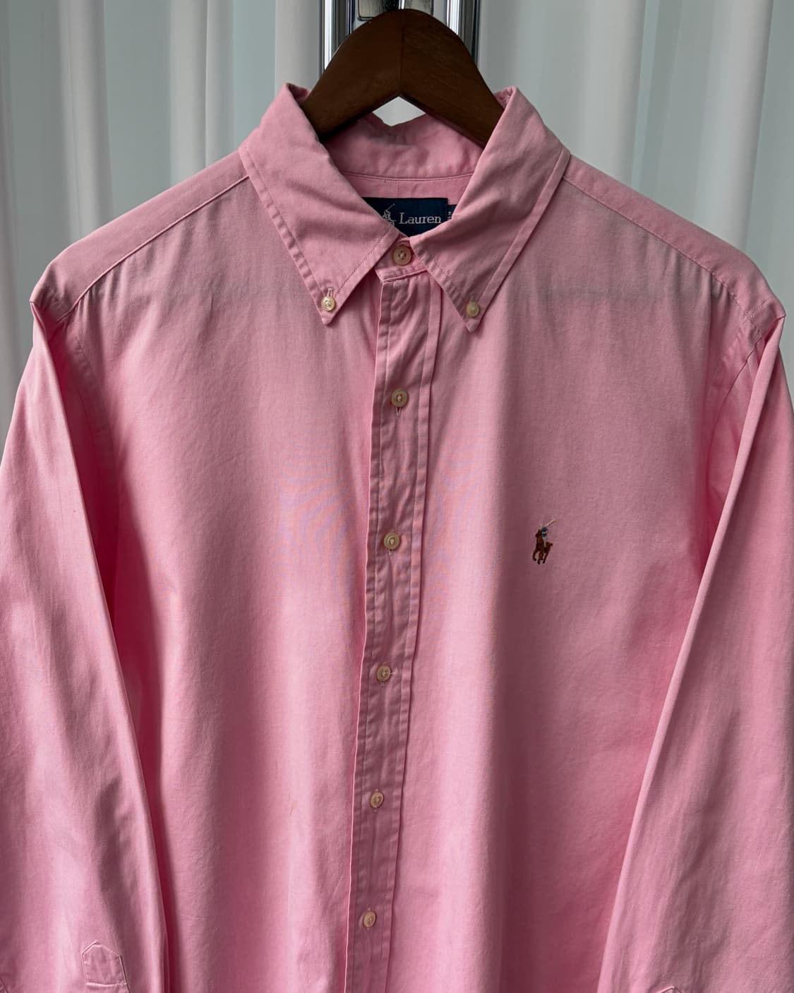 [L-XL]폴로 랄프로렌 핑크 클래식핏 셔츠 상품이미지5