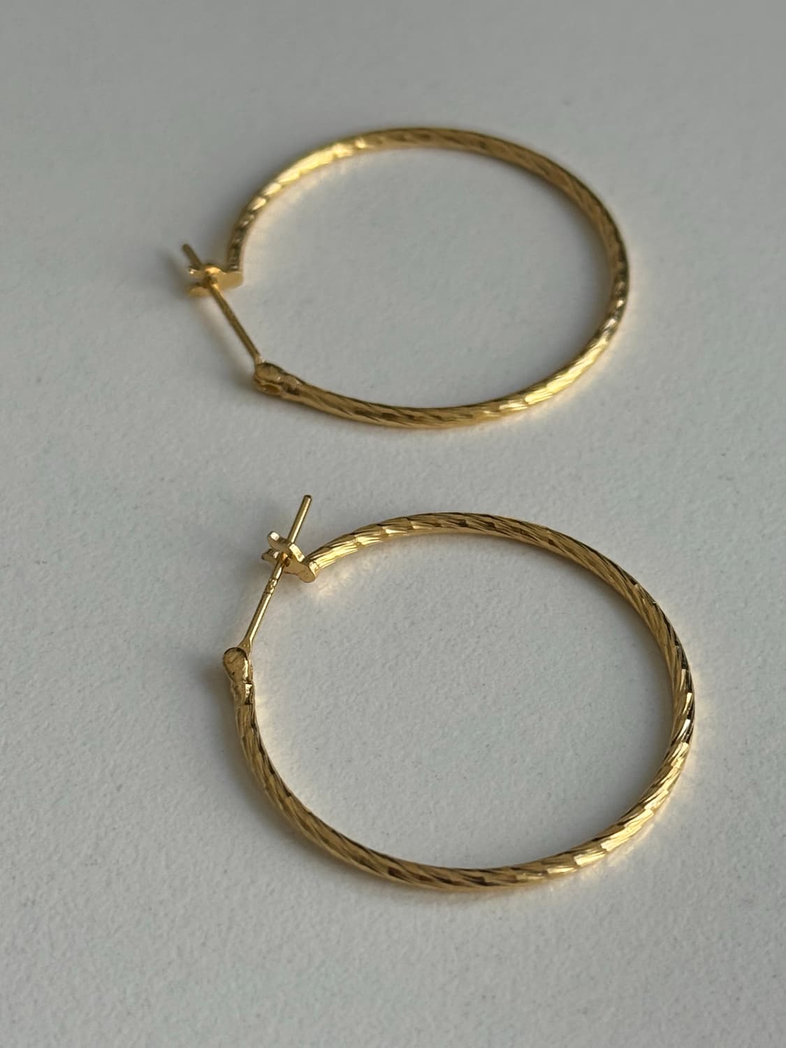 실버925 골드 링귀걸이  상품이미지2