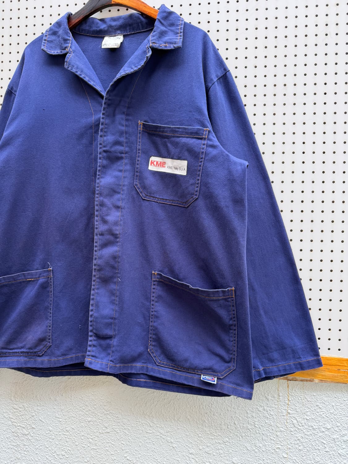 1990s FADED NAVY ITALIAN WORK 유로피안워크자켓 상품이미지6
