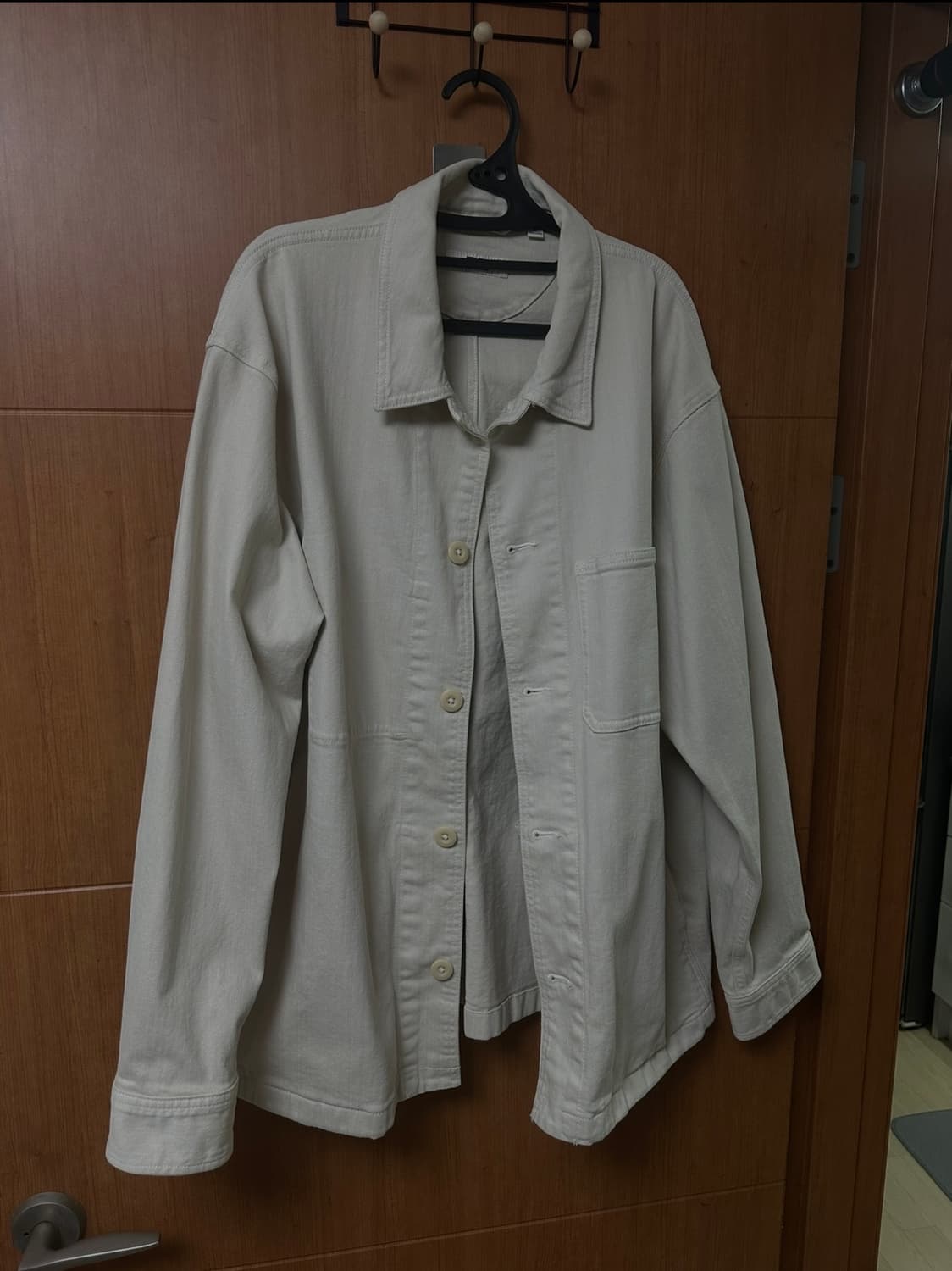 [XL] 유니클로 U 샌드베이지 셔츠 워크자켓 상품이미지1