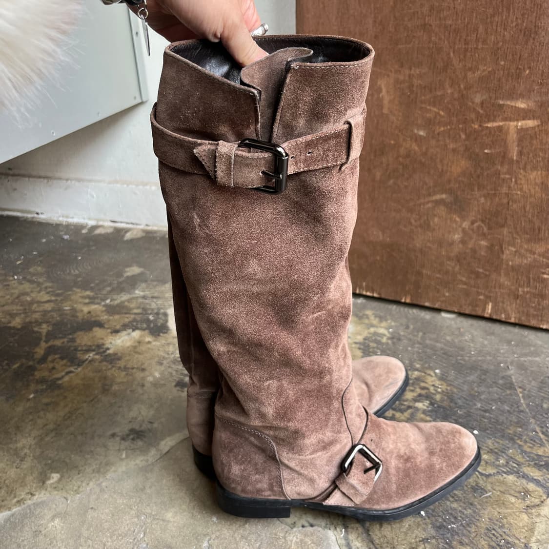 토즈 스웨이드 롱 엔지니어 부츠 상품이미지2