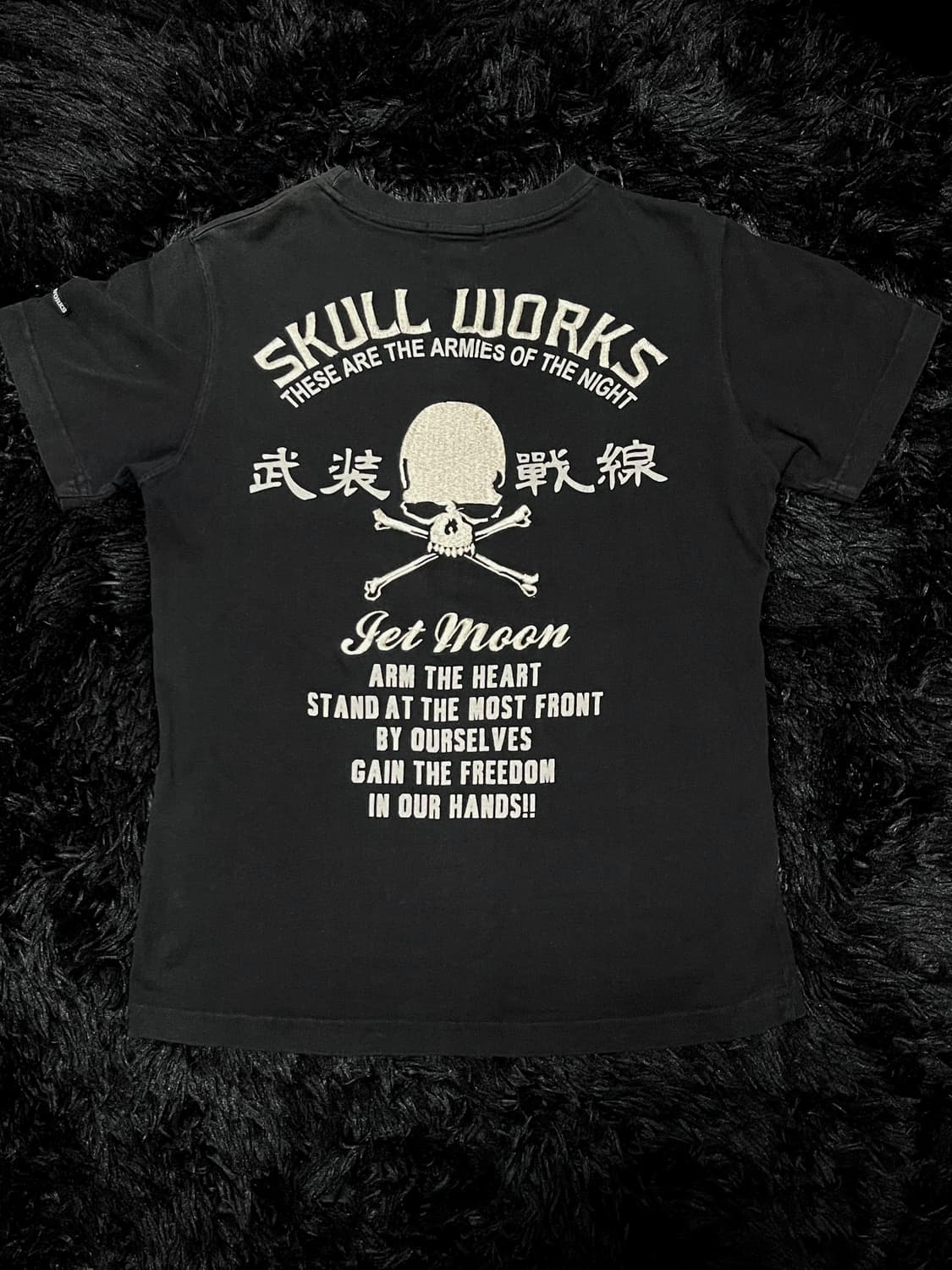 crows 무장전선 skull works 자수 반팔 상품이미지2