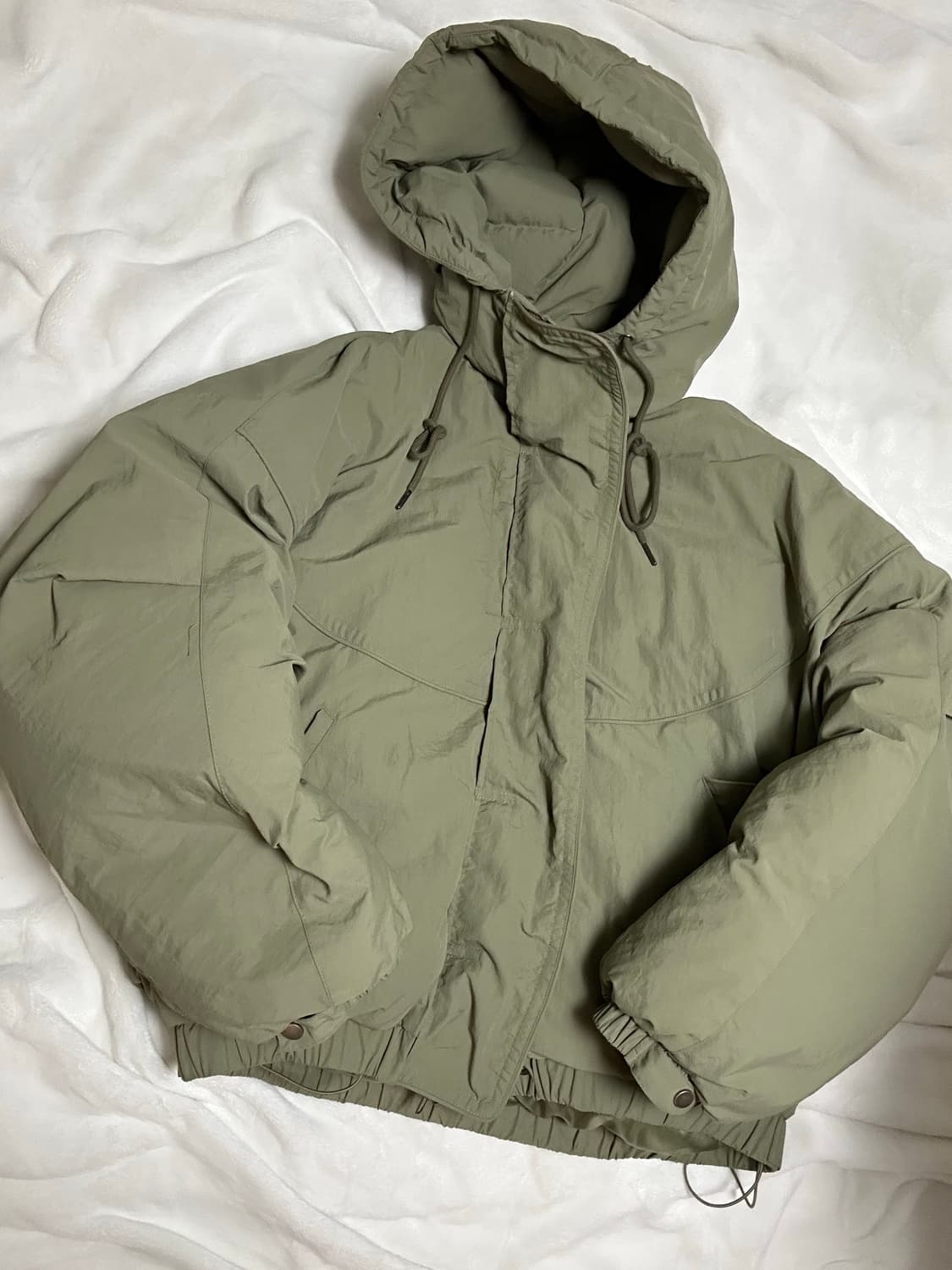 덕다운 패딩 khaki 상품이미지1