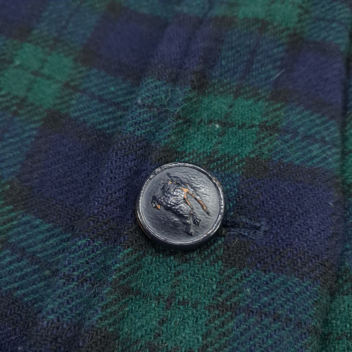 CN710W M 버버리 클래식 블랙워치 타탄체크 퀄팅 울 자켓 상품이미지7