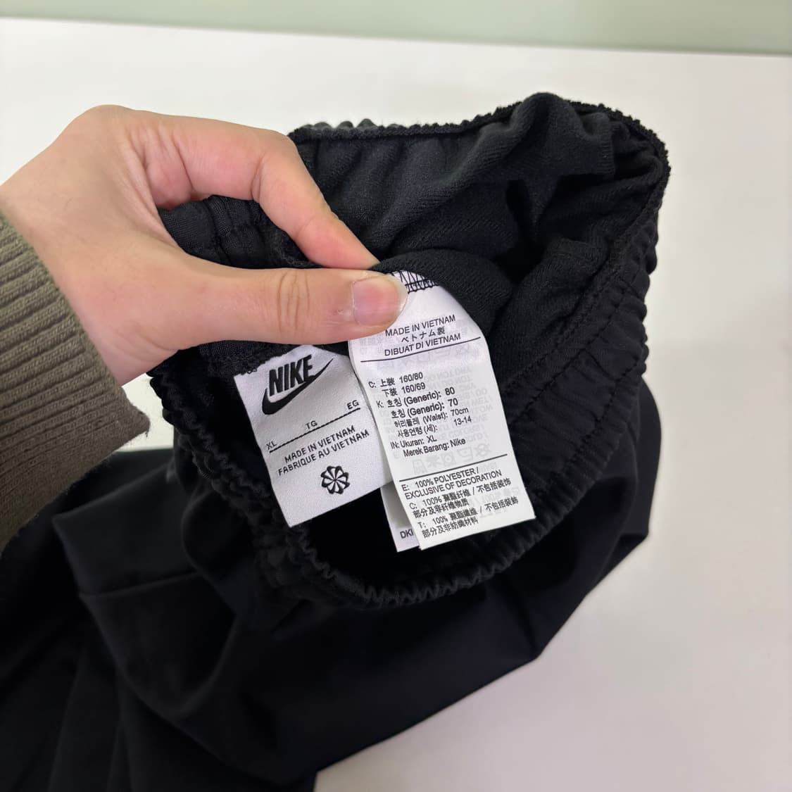 우먼L-XL 나이키 블랙 슬림핏 트레이닝팬츠 상품이미지4