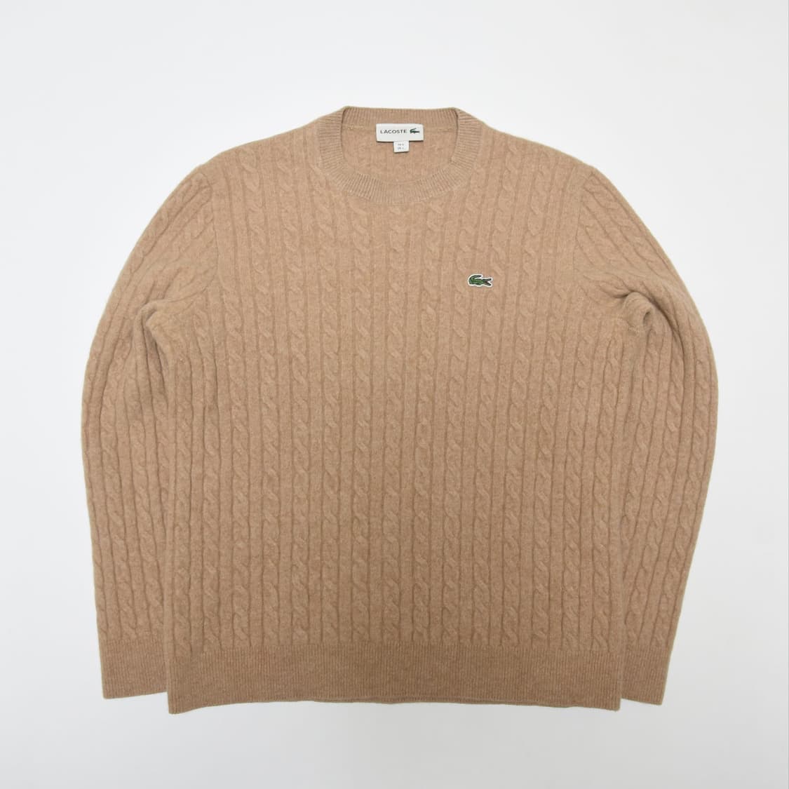 라코스테 케이블 니트 L 100  베이지 새상품급 컨디션라코스테 케이블  상품이미지2