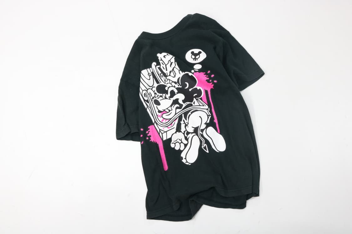 빈티지 그래픽 미키마우스 래빗 디테일 반팔 티셔츠 (M) 상품이미지2