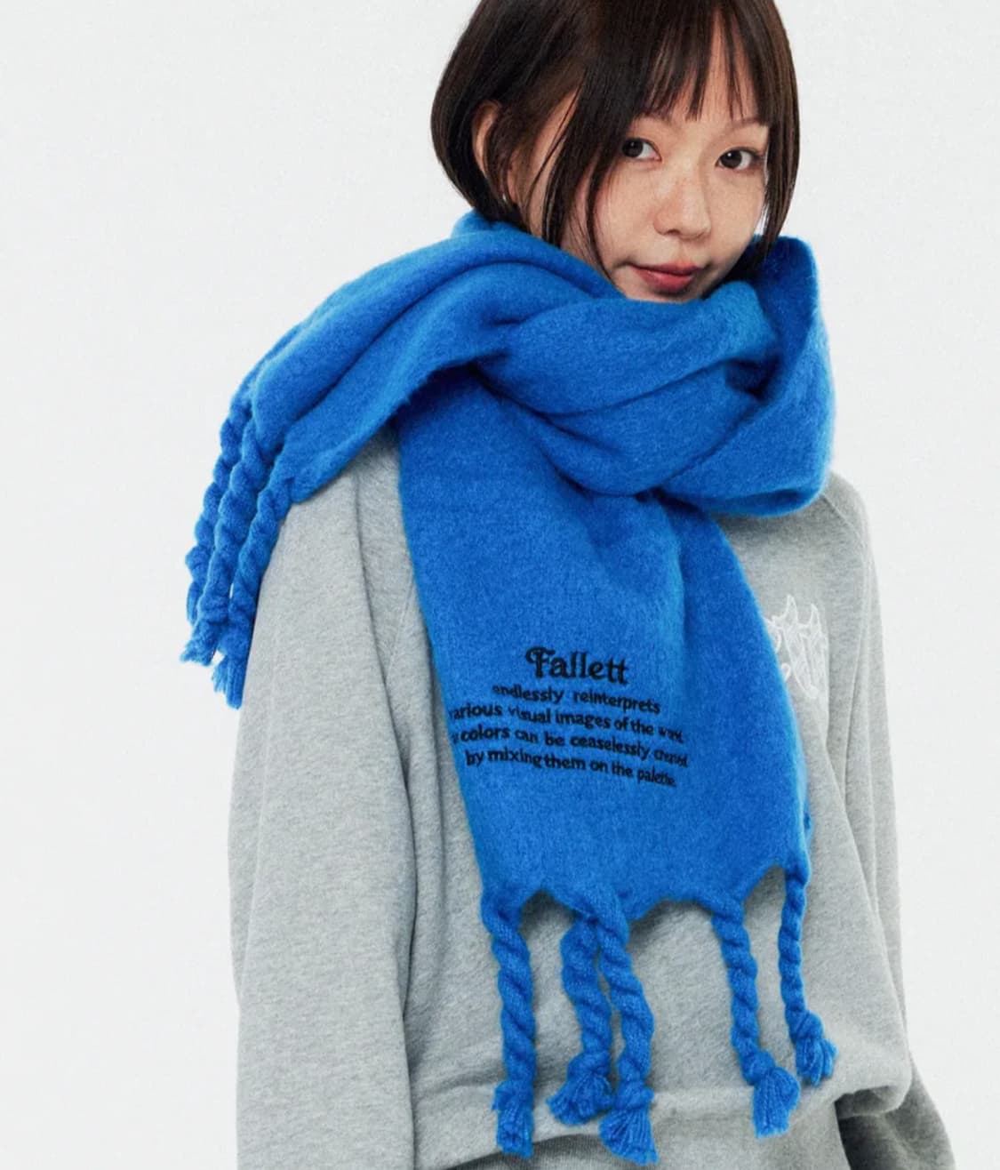 팔렛 오버사이즈 스토리 로고 머플러 상품이미지1