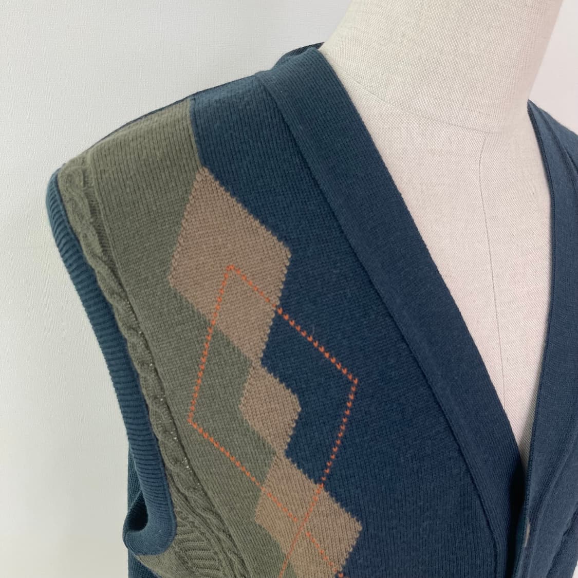 피에르가르댕 퓨어울 골프 니트 조끼 110 (Made in NewZeal 상품이미지3