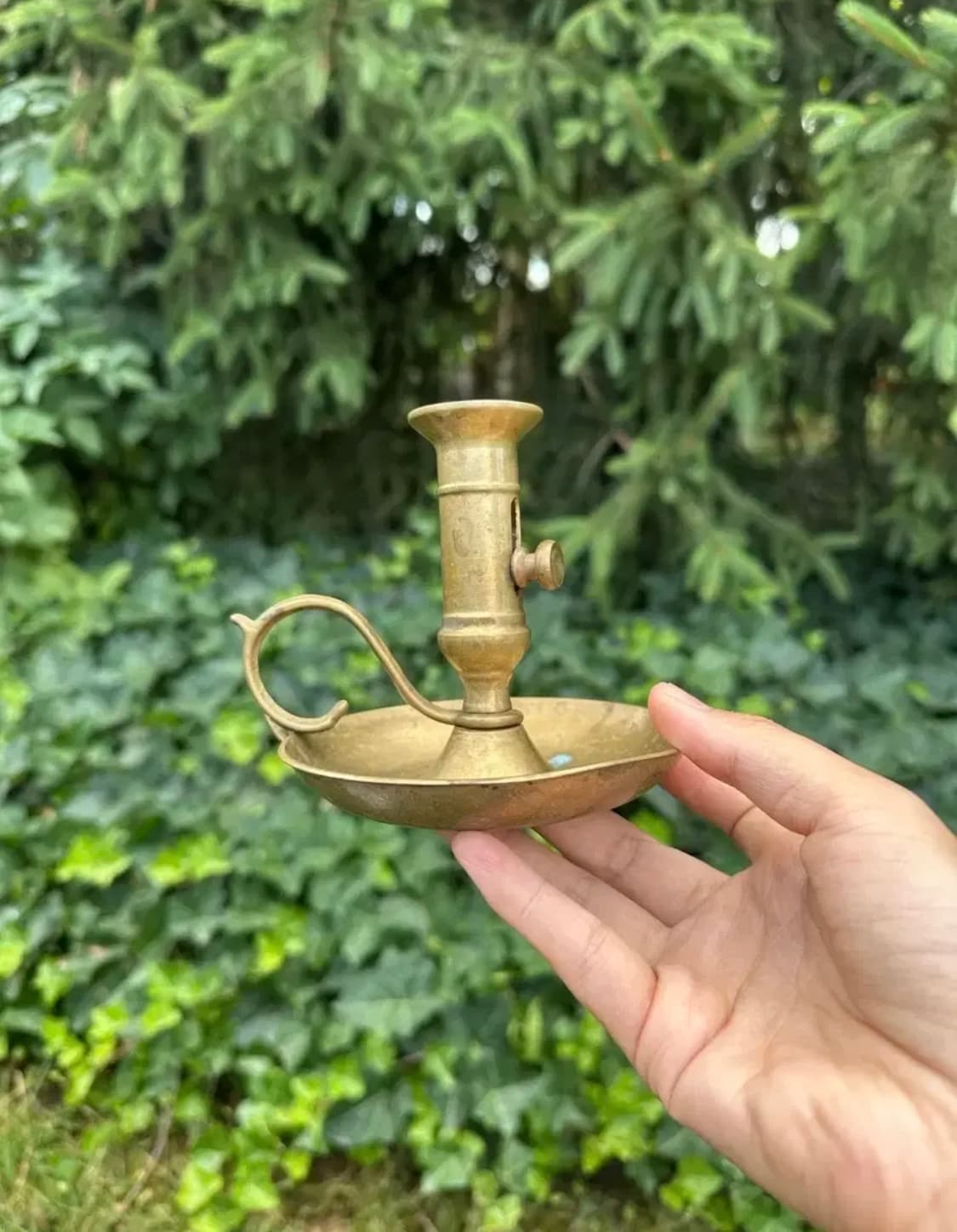 독일)빈티지 브라스 촛대 상품이미지1