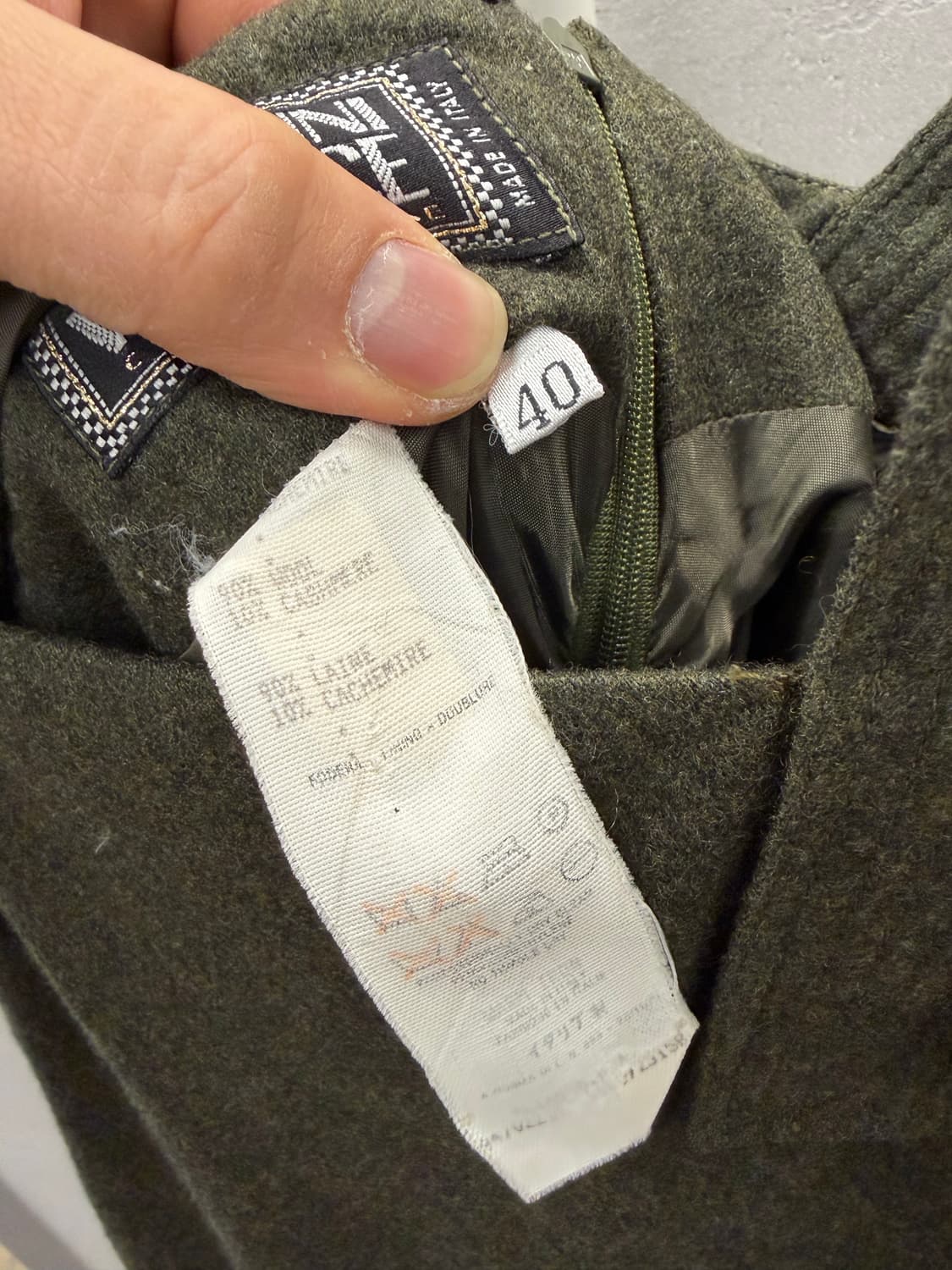 Gianni Versace 멜빵 원피스 올리브 40 상품이미지4