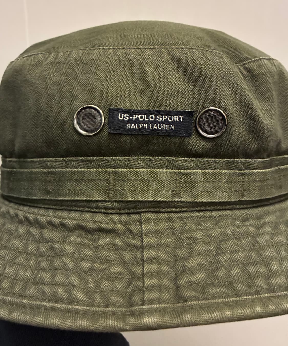 90s POLO SPORT 폴로스포츠 US 빈티지 밀리터리 버킷햇 상품이미지4