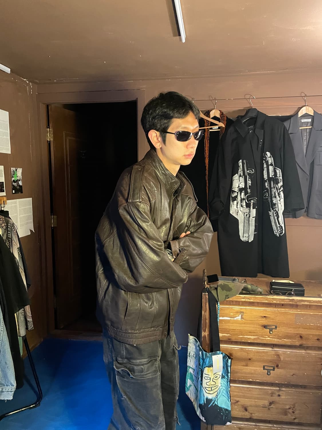 NEW FAST LAMB LEATHER OVERFIT JACKET 상품이미지1