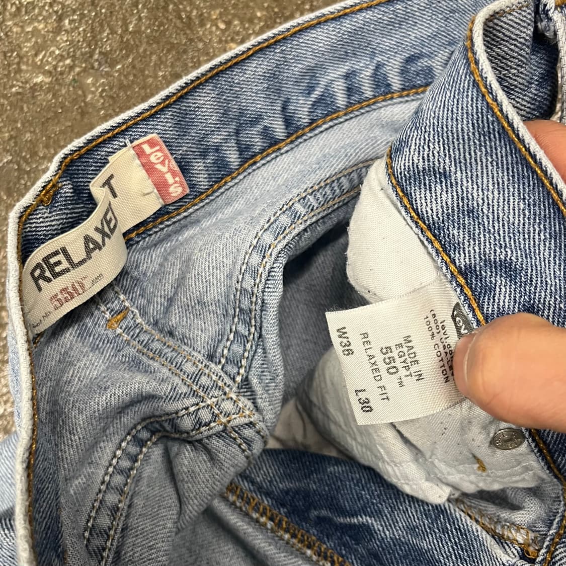 00s 리바이스550 데님 팬츠 (35) 상품이미지6