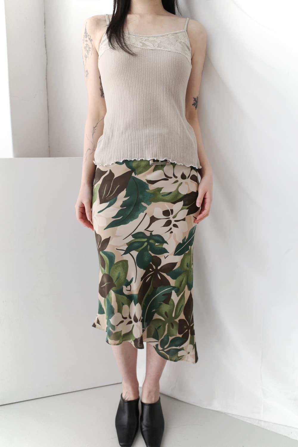 buckle leaves skirt 상품이미지7