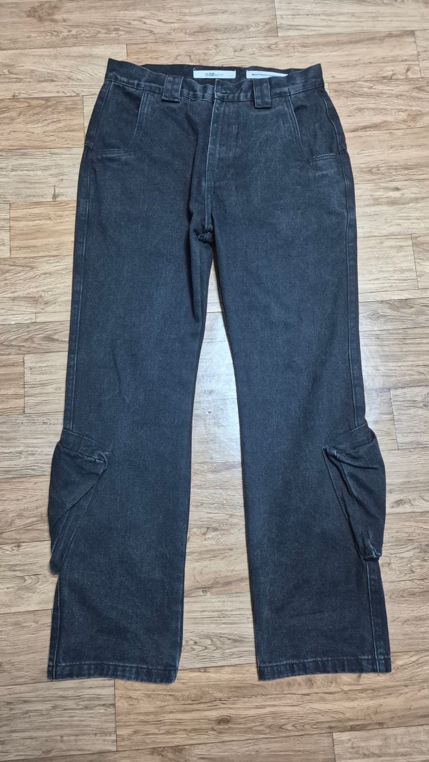 플라스틱프로덕트 앵클카고팬츠 블랙 L 상품이미지2