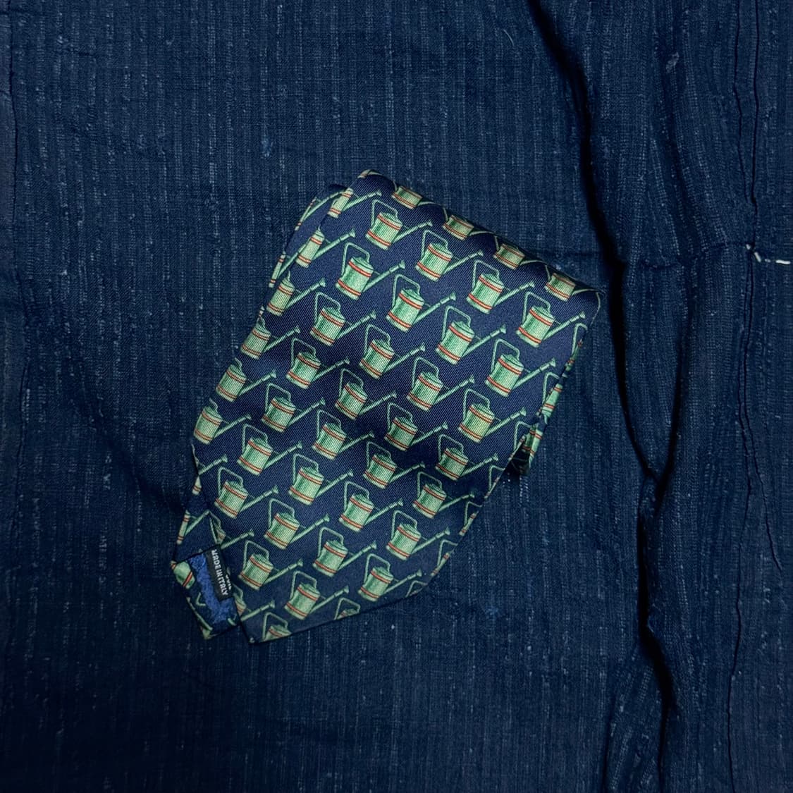 구찌 물뿌리개 패턴 실크 타이 상품이미지1