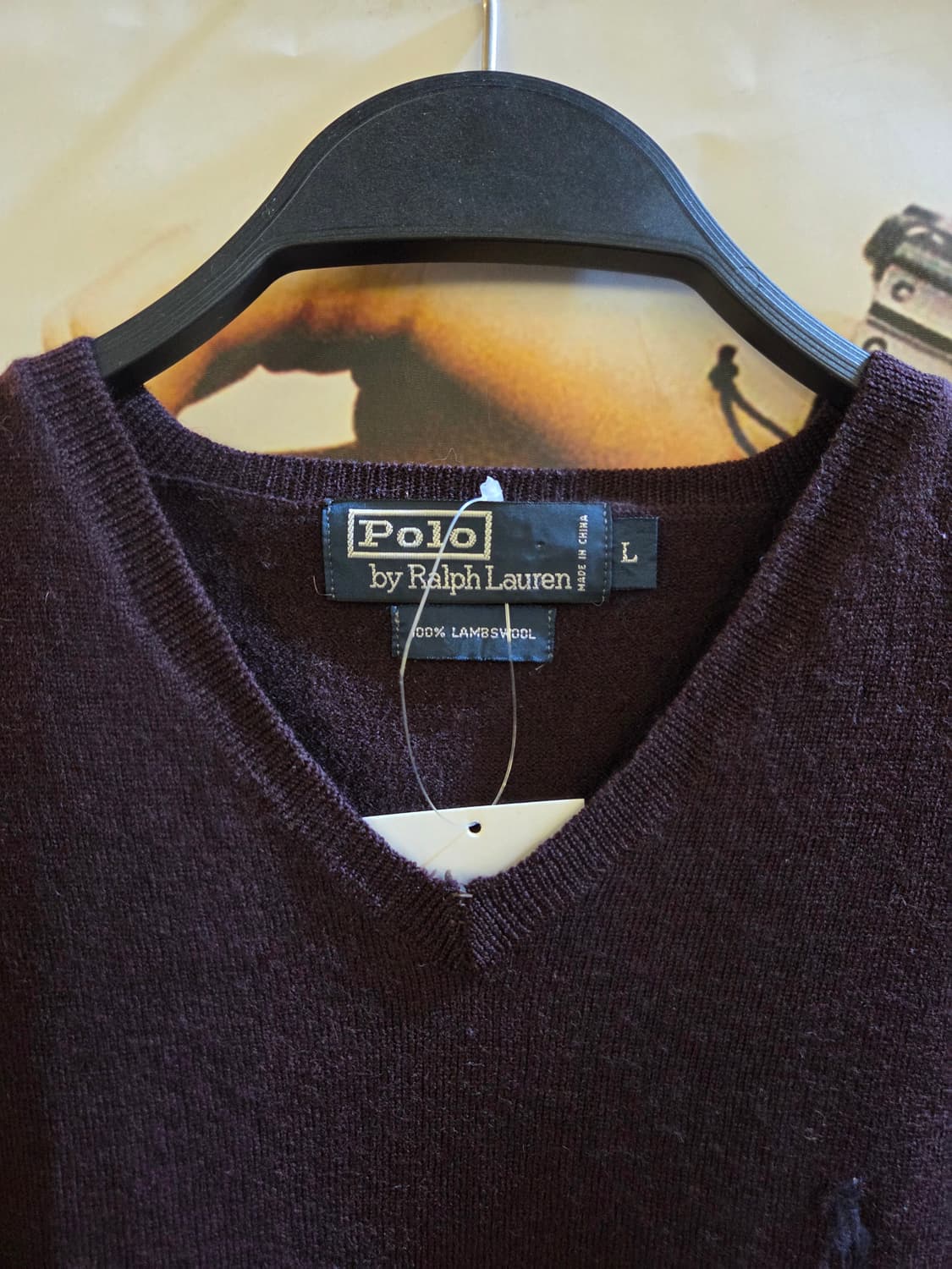 POLO 폴로 버건디 니트조끼💯 상품이미지2