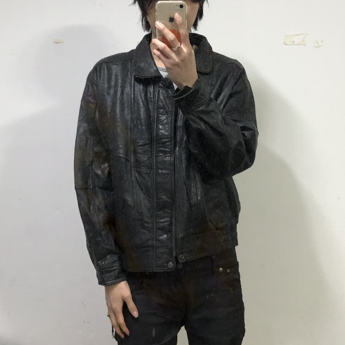 A2 레더 봄버자켓  상품이미지3