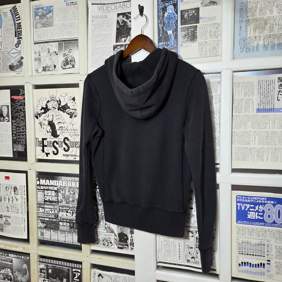 나이키 블랙 스우시 투웨이 후드집업 상품이미지4