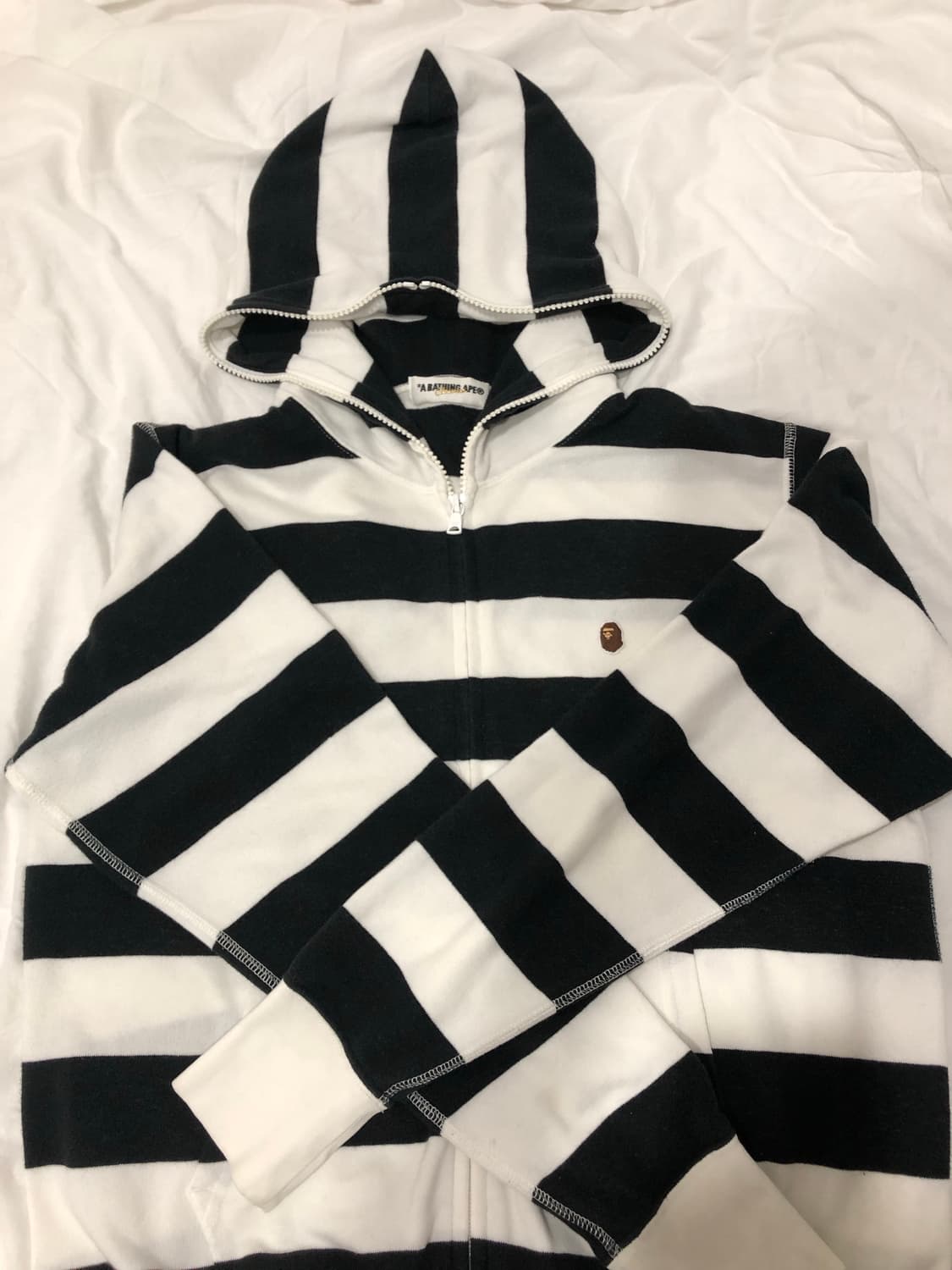 Bape stripe hood zipup 상품이미지2