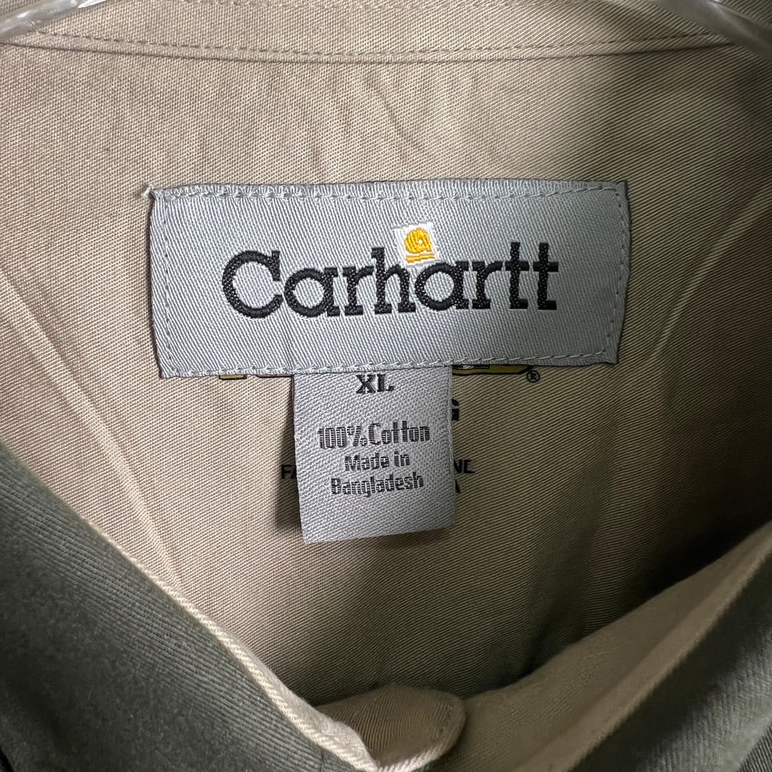 Carhartt 칼하트 카키 반팔 워크 셔츠 XL 상품이미지4