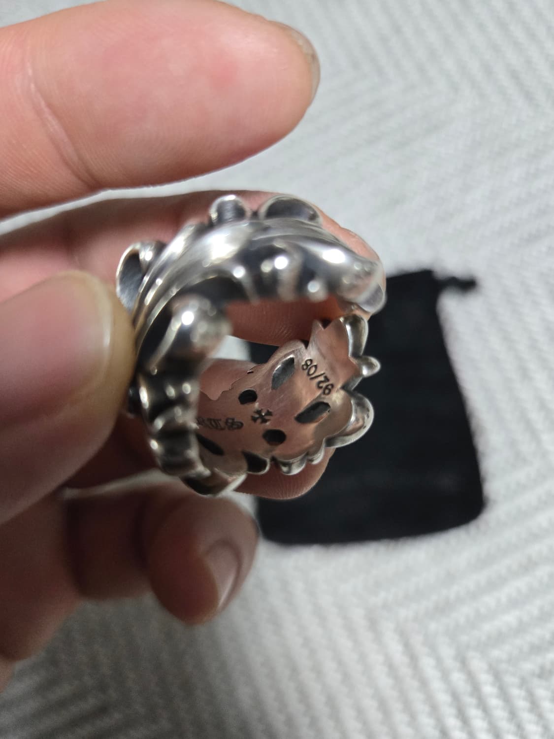 크롬하츠 더블 플로랄 반지(정품) 상품이미지7