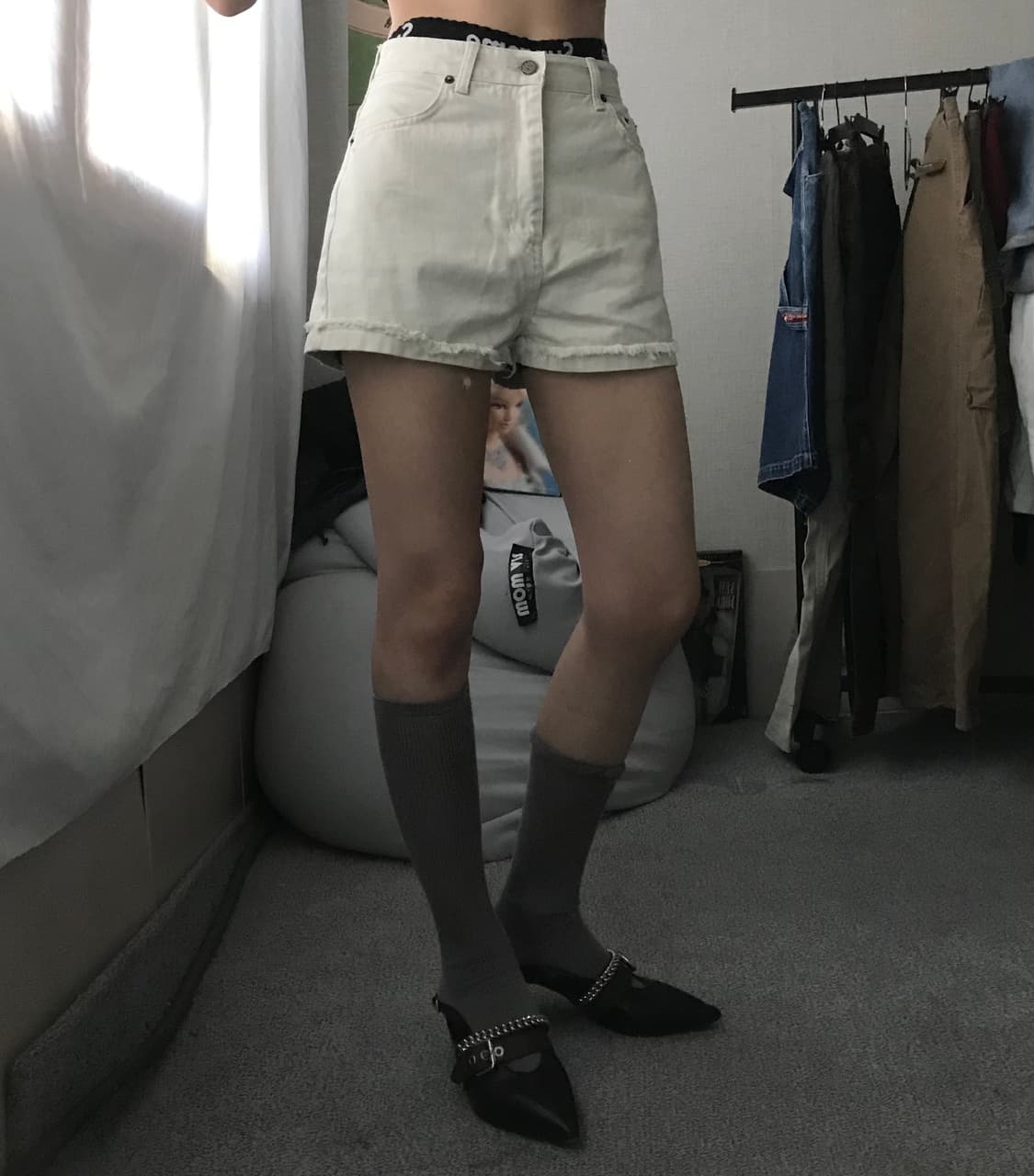 미스치프 아이보리 쇼츠 상품이미지2