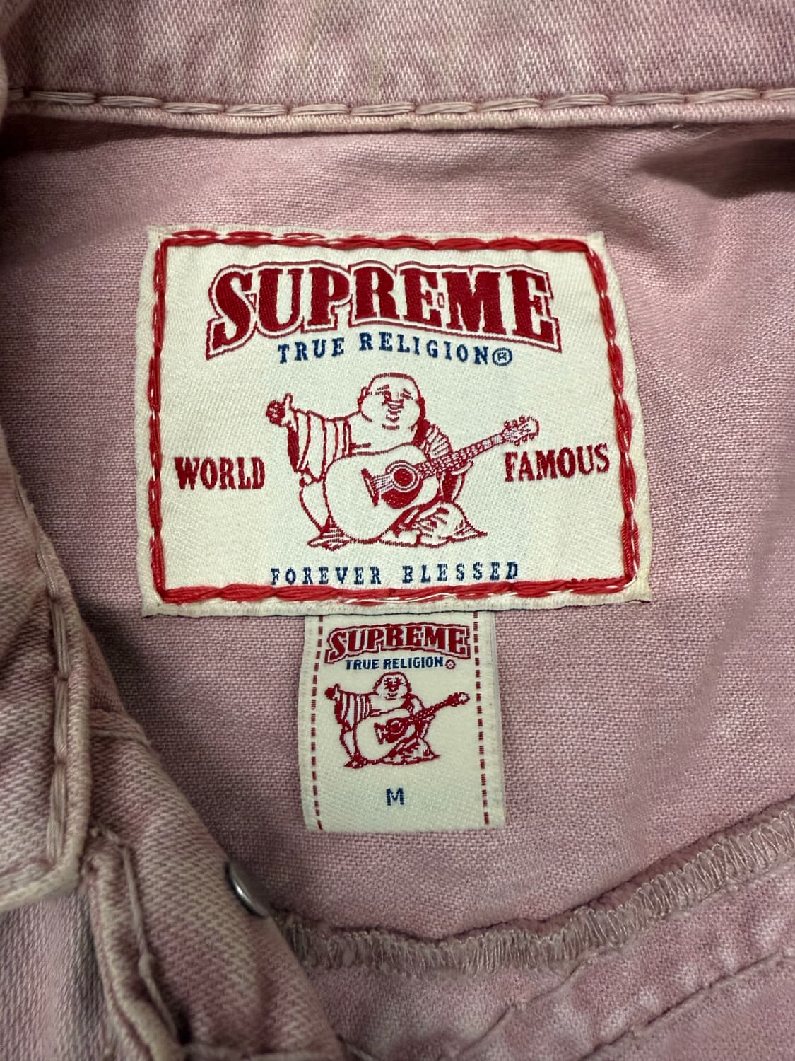 Supreme True Religion Denim Trucker 핑크 상품이미지3