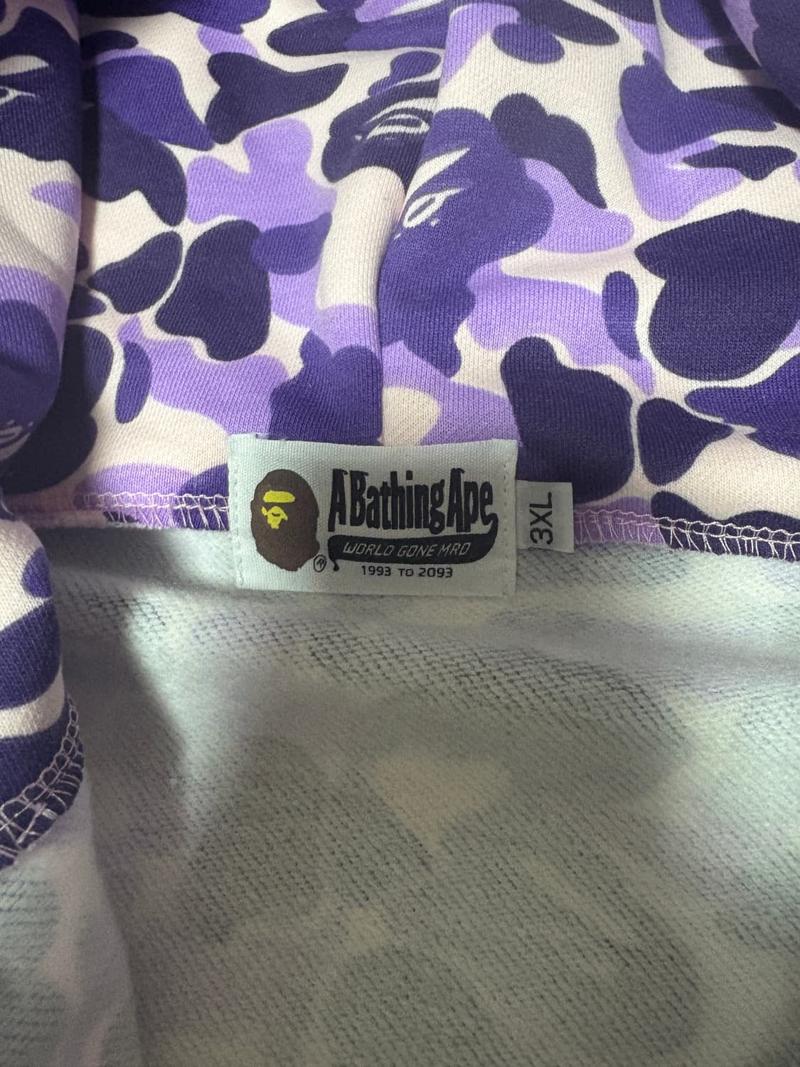 베이프 후드집업 퍼플 상품이미지3