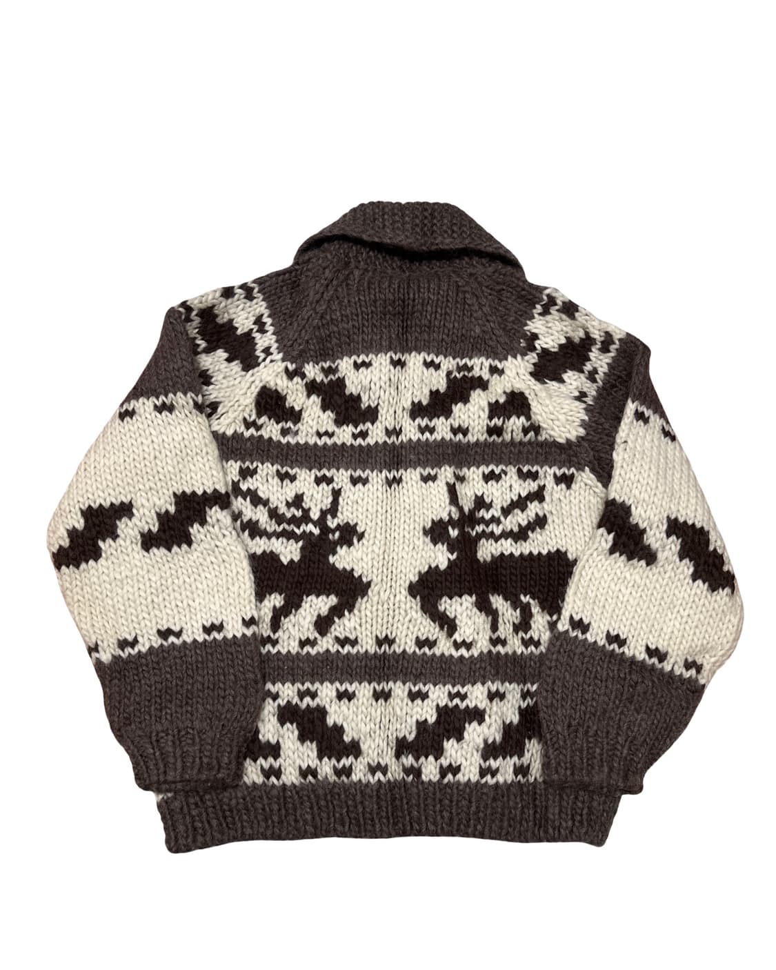 제펜 빈티지 코위찬 헤비울 니트집업 상품이미지5