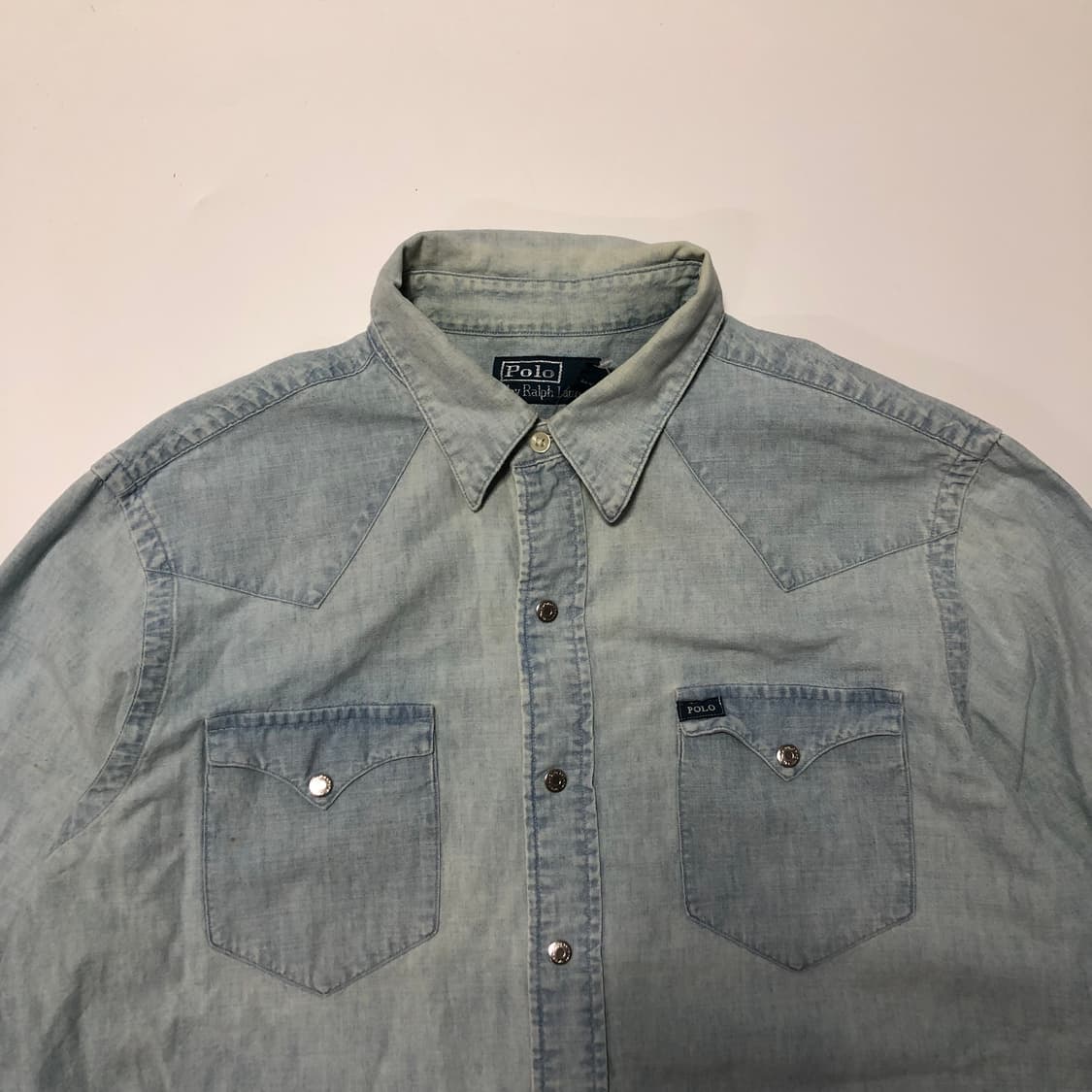 폴로랄프로렌 인디언 헤드 펄 스냅 샴브레이 셔츠  상품이미지4