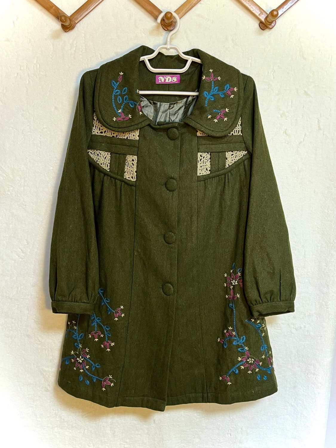 빈티지 자수 코트 모리걸  상품이미지1