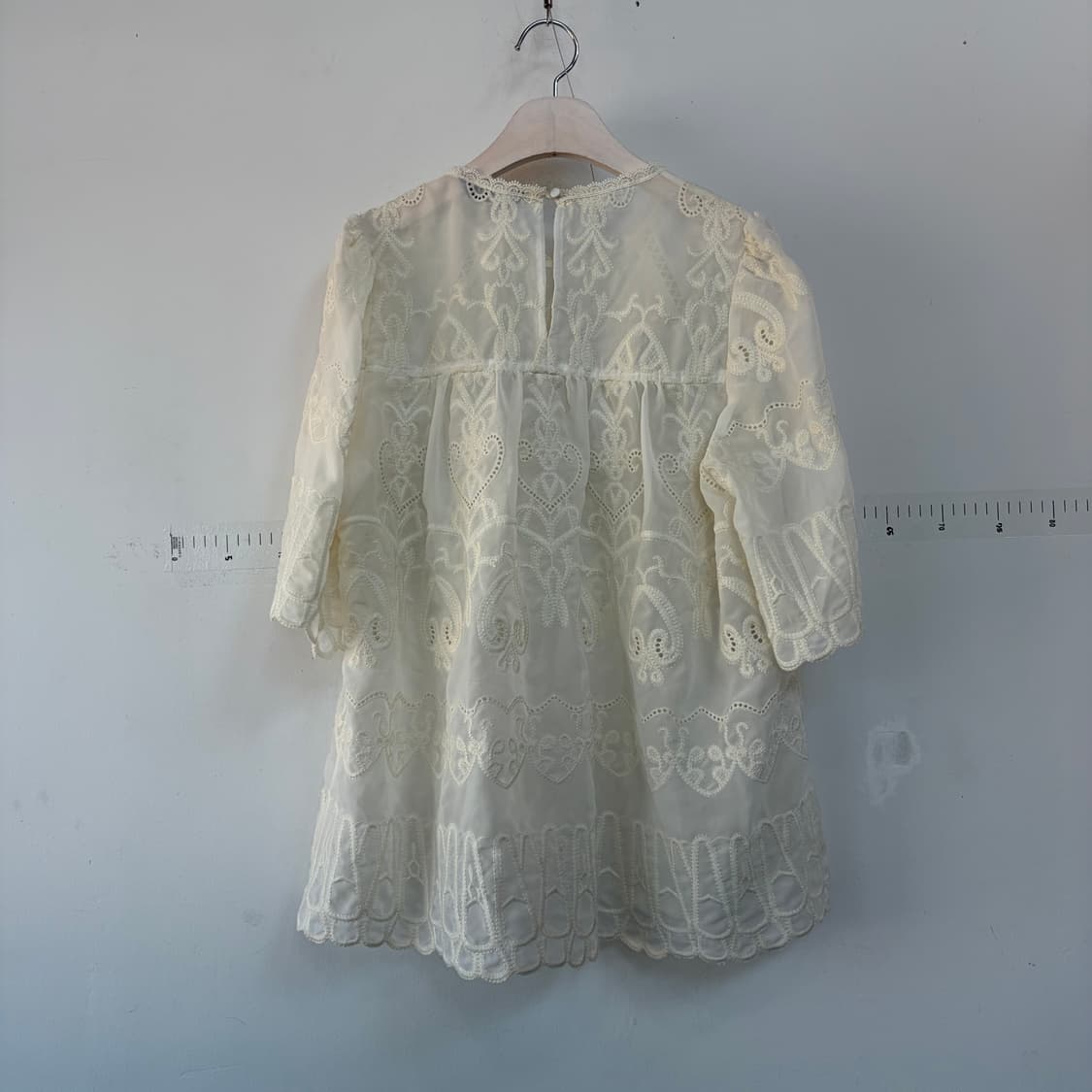 안나수이 아이보리 레이스 블라우스 상품이미지3