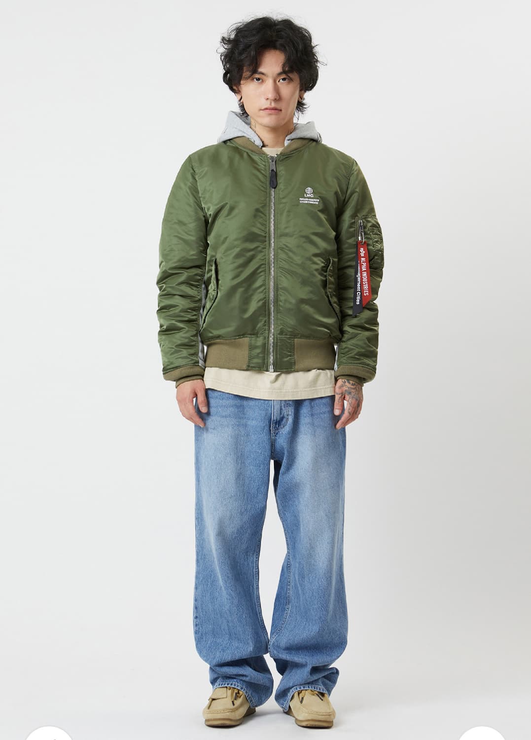 엘엠시 알파인더스트리 MA-1 olive 상품이미지8