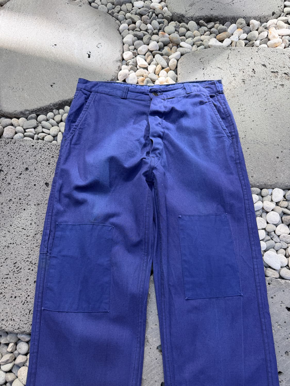 1970s NAVY BLUE PATCHWORK 패치워크 프렌치워크팬츠 상품이미지3